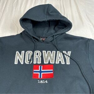 Scandinavian Explorer Norway 1814 Men's Gray Hoodie Sweater Large
